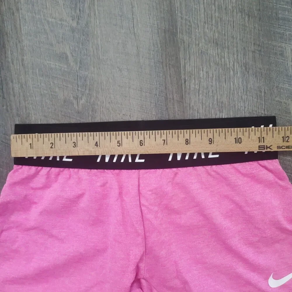 Nike Girls Athletic Shorts Size Small Pink Dri-FIT Inseam 3